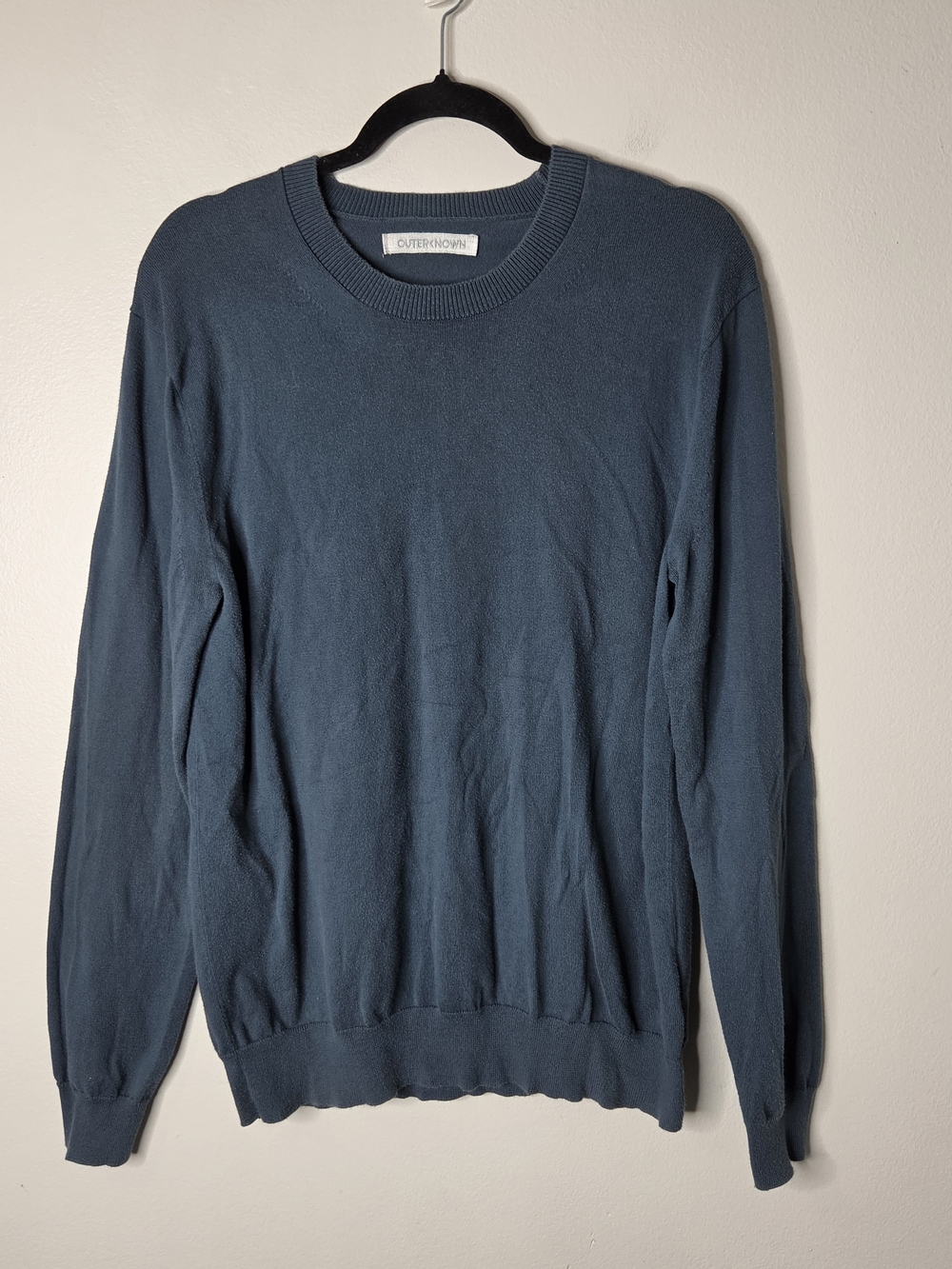Outerknown Men's Crewneck Sweater - Slate Blue Well Loved